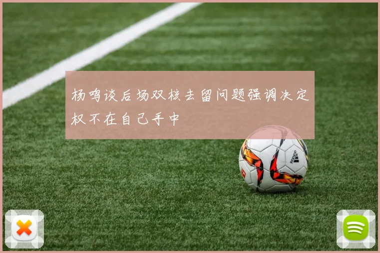 杨鸣谈后场双核去留问题强调决定权不在自己手中